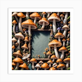 Mushroom Frame 22 Art Print