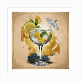 Gin And Tonic 3 Art Print