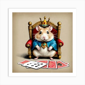 King Of Hamsters 1 Art Print