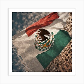 Flag Of Mexico 5 Art Print
