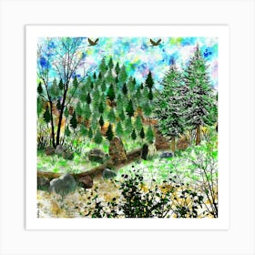 Spruce Forest Art Print