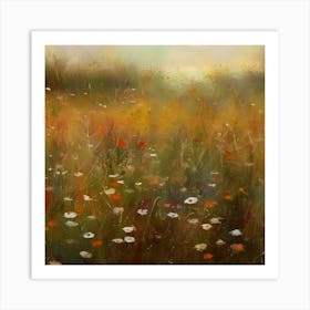 Poppies In The Meadow 1 Art Print