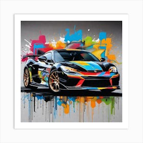 Sports Car Painting 2 Art Print