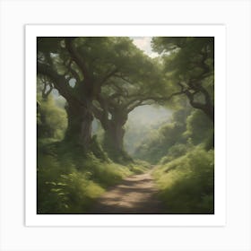 Whispering Woods 3 Art Print