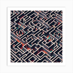 Maze 5 Art Print