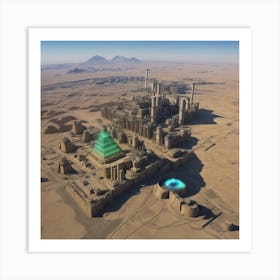 Egyptian City 1 Art Print