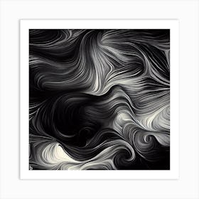 Black And White Swirls Art Print