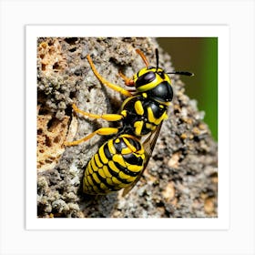Wasp nature 8 Art Print