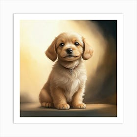 Innocent Eyes and Wagging Tail Art Print