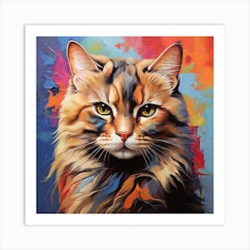 Cat Painting Art Print