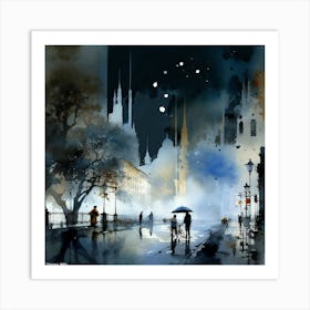 Night In The City Art Print