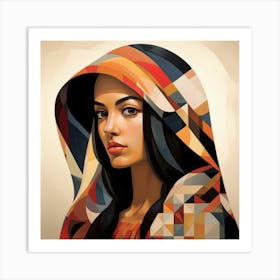 Geometric Abstraction Peruvian Woman 02 Art Print