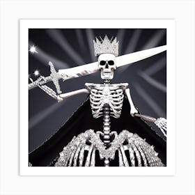Skeleton Queen 9 Art Print