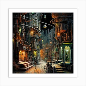 Futuristic City 32 Art Print