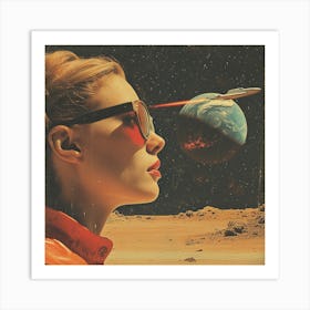 Space Girl Art Print