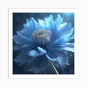 Blue Flower 1 Art Print