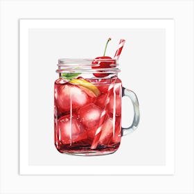 Cherry Iced Tea 4 Art Print