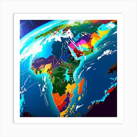 World Map Art Print