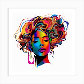 Afro-American Woman 19 Art Print