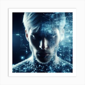 Futuristic Man Art Print