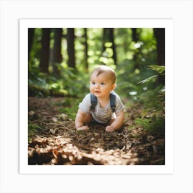 Baby In The Woods Art Print