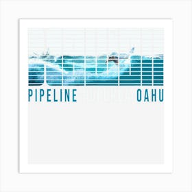 Hawaii Pipeline Surf North Shore Oahu Hawaiian Art Print