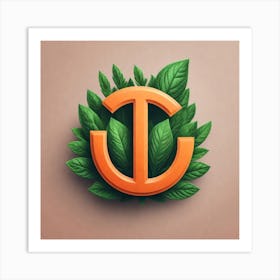 J Logo Art Print