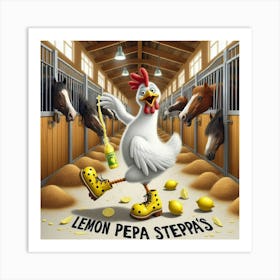 Lemon Peppa Steppas Art Print