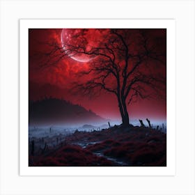 Full Moon In The Sky Art Print