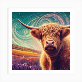 Highland Cow 19 Art Print