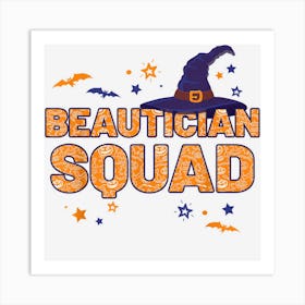 Beautician Squad Witch Halloween Matching Stylist Art Print