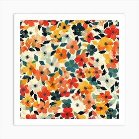 Floral Pattern 1 Art Print