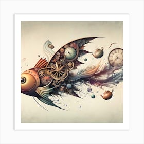 Fish Steampunk Art Print