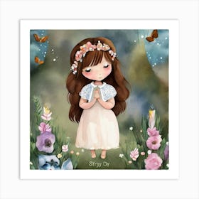 Childhood innocence 1 Art Print