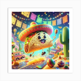 Mexican Taco Art Print