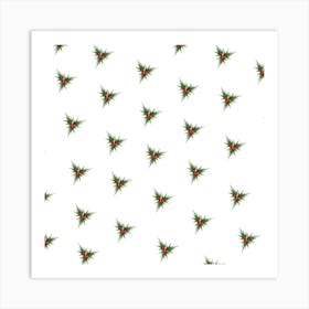 Holly Berries Art Print