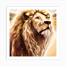 Gorgeous Lion Art Print