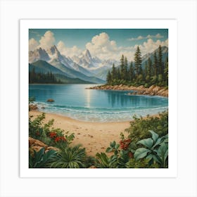 'Sunrise Beach' Art Print