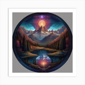 Mountain In The Sky Art Print