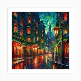 Paris At Night Art Print