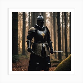 Knight With Daggers Art Print