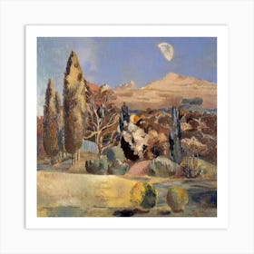 Moonlight In The Garden Art Print