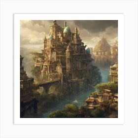 Fantasy City 56 Art Print