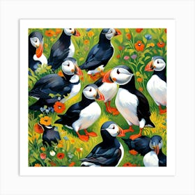 PUFFIN ARTSCAPE Art Print