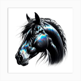 Creative Horse Visual 13 Art Print