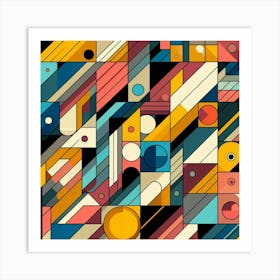 Abstract Geometric Pattern 8 Art Print