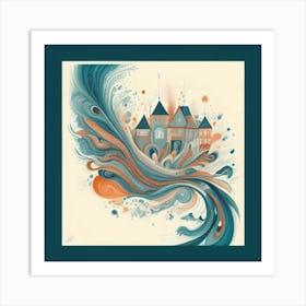 Castle In The Sky Art Print