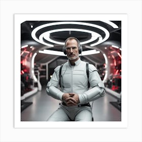 Steve Jobs In Space 3 Art Print