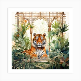 Tiger In The Oranger Art Print