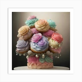 Donut Bouquet Art Print